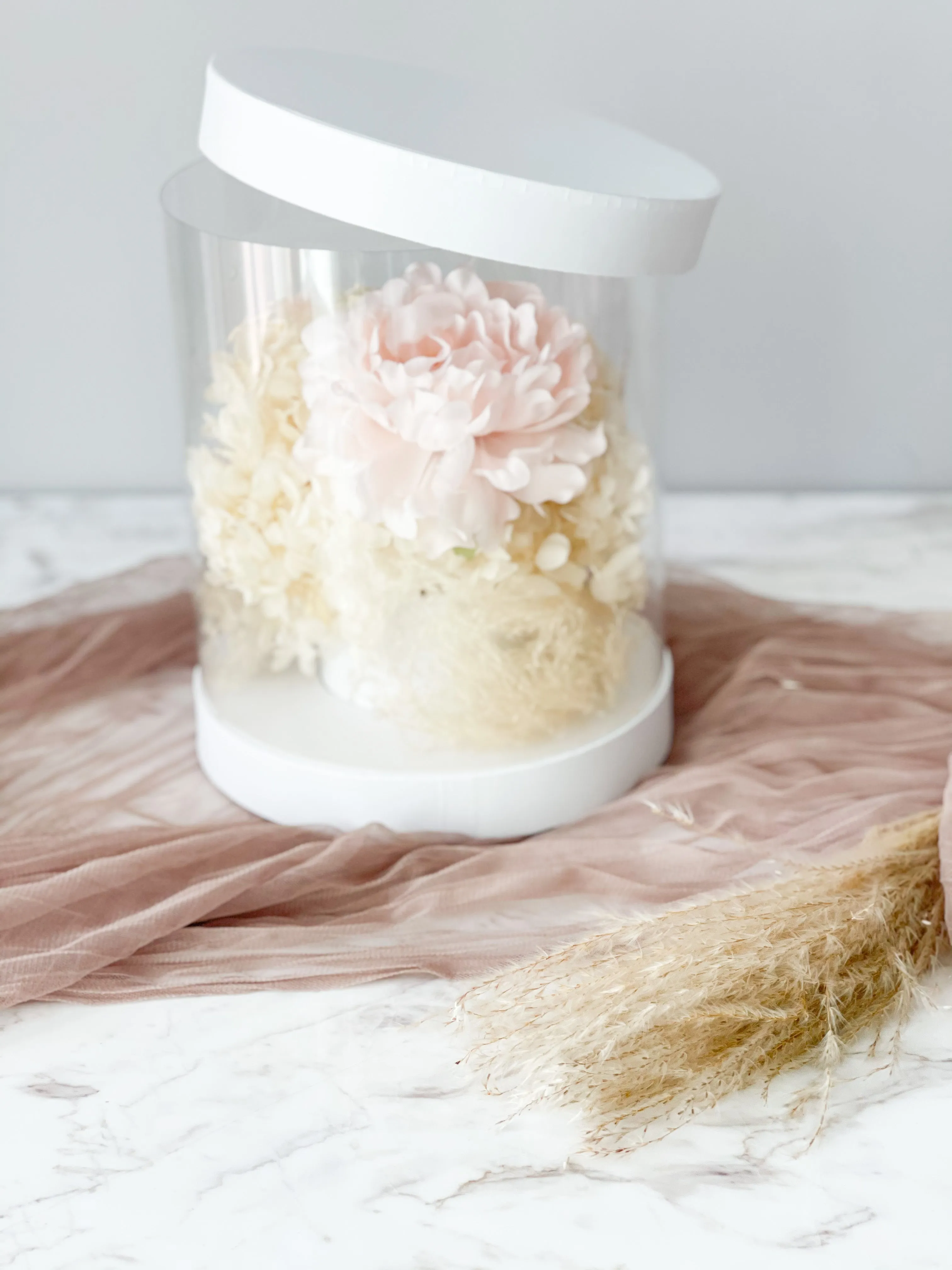 Clear Round Flower/Gift Box in various color