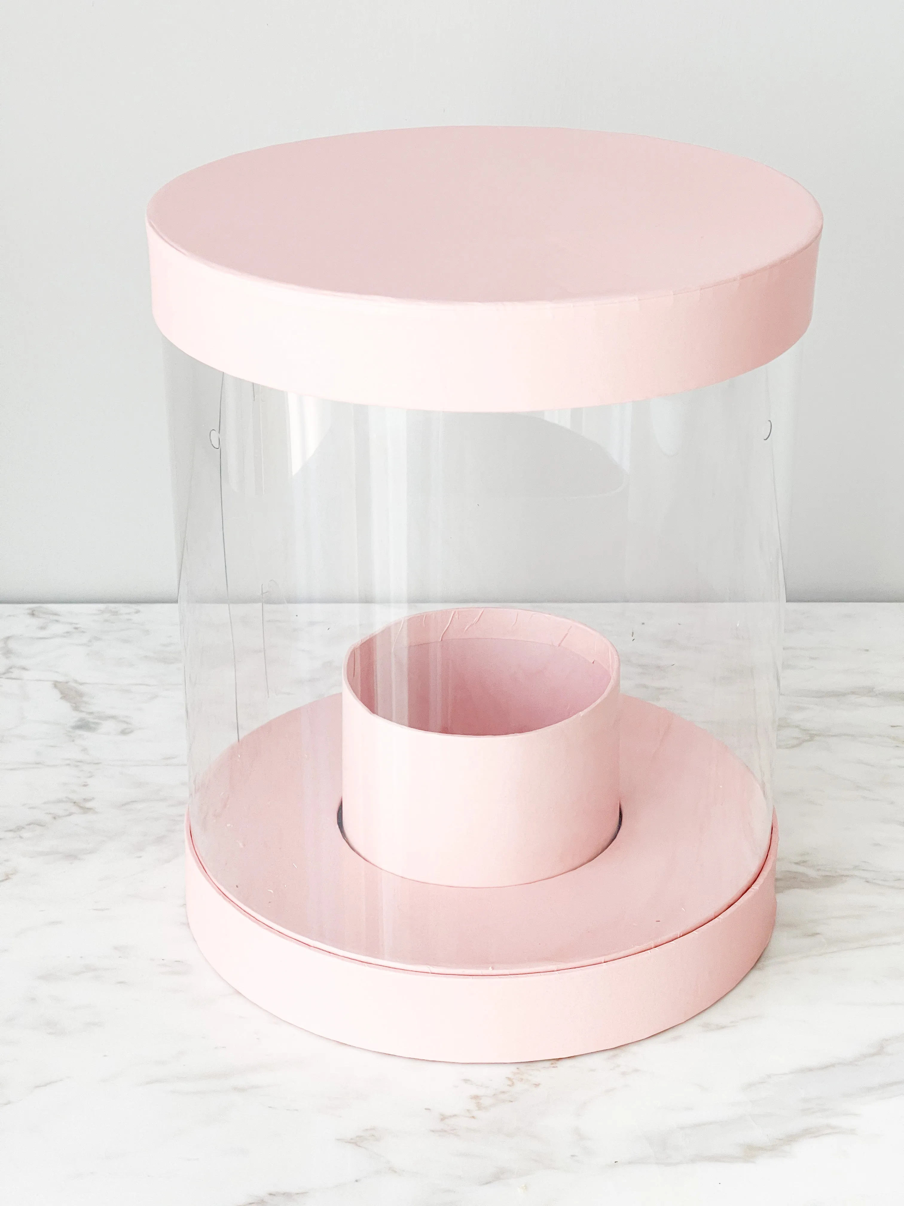 Clear Round Flower/Gift Box in various color