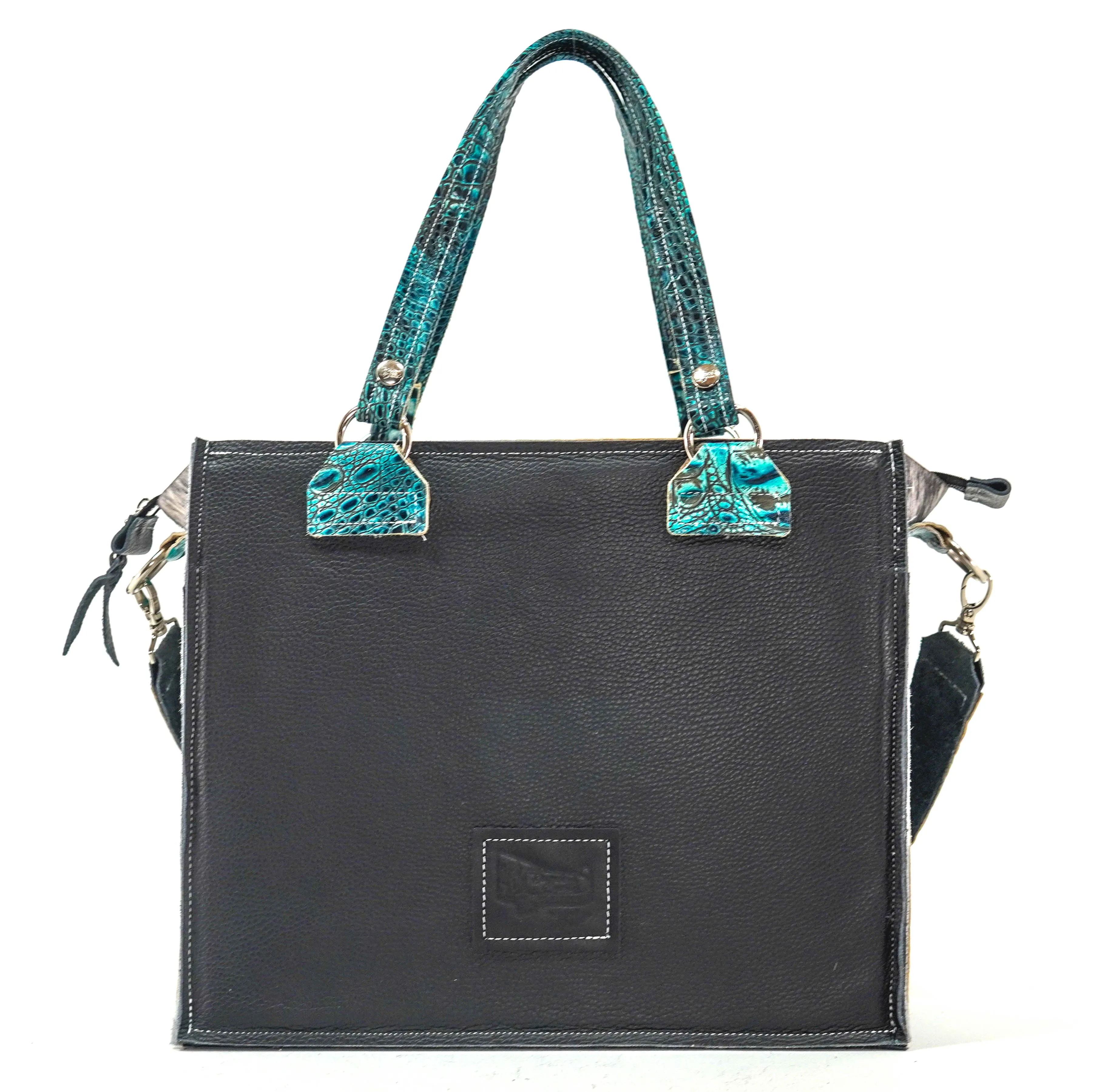Clerk - Salt/Pepper w/ Aqua Croc