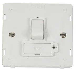 Click Definity SIN851PW 13A Fused Switched Connection Unit (Lockable) Insert - Polar White