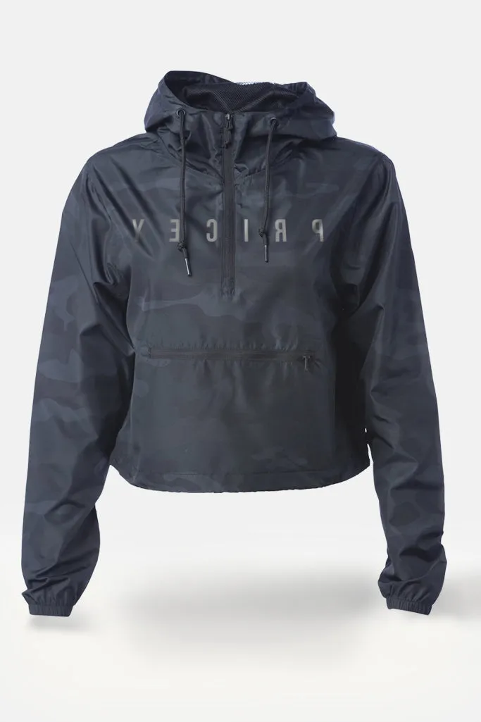 CROP CAMO WINDBREAKER