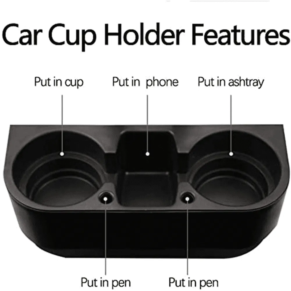 Cup Holder Portable Multifunction Vehicle Seat Cup Cell Phone Drinks Holder Box Car Interior Organizer, Custom Fit For Your Cars, Car Accessories MA11995