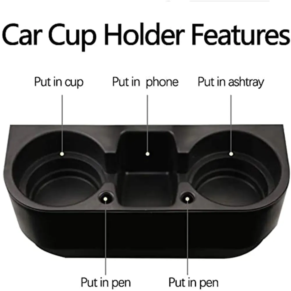 Custom Text Cup Holder Portable Multifunction, Fit with Honda, Cup Holder Expander for Car, Vehicle Seat Cup Cell Phone Drinks Holder Box Car Interior Organizer