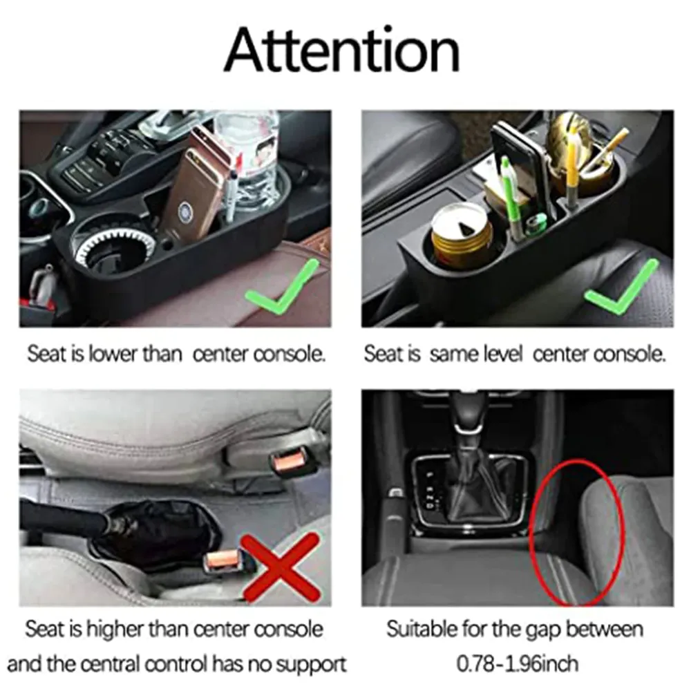 Custom Text Cup Holder Portable Multifunction, Fit with Honda, Cup Holder Expander for Car, Vehicle Seat Cup Cell Phone Drinks Holder Box Car Interior Organizer
