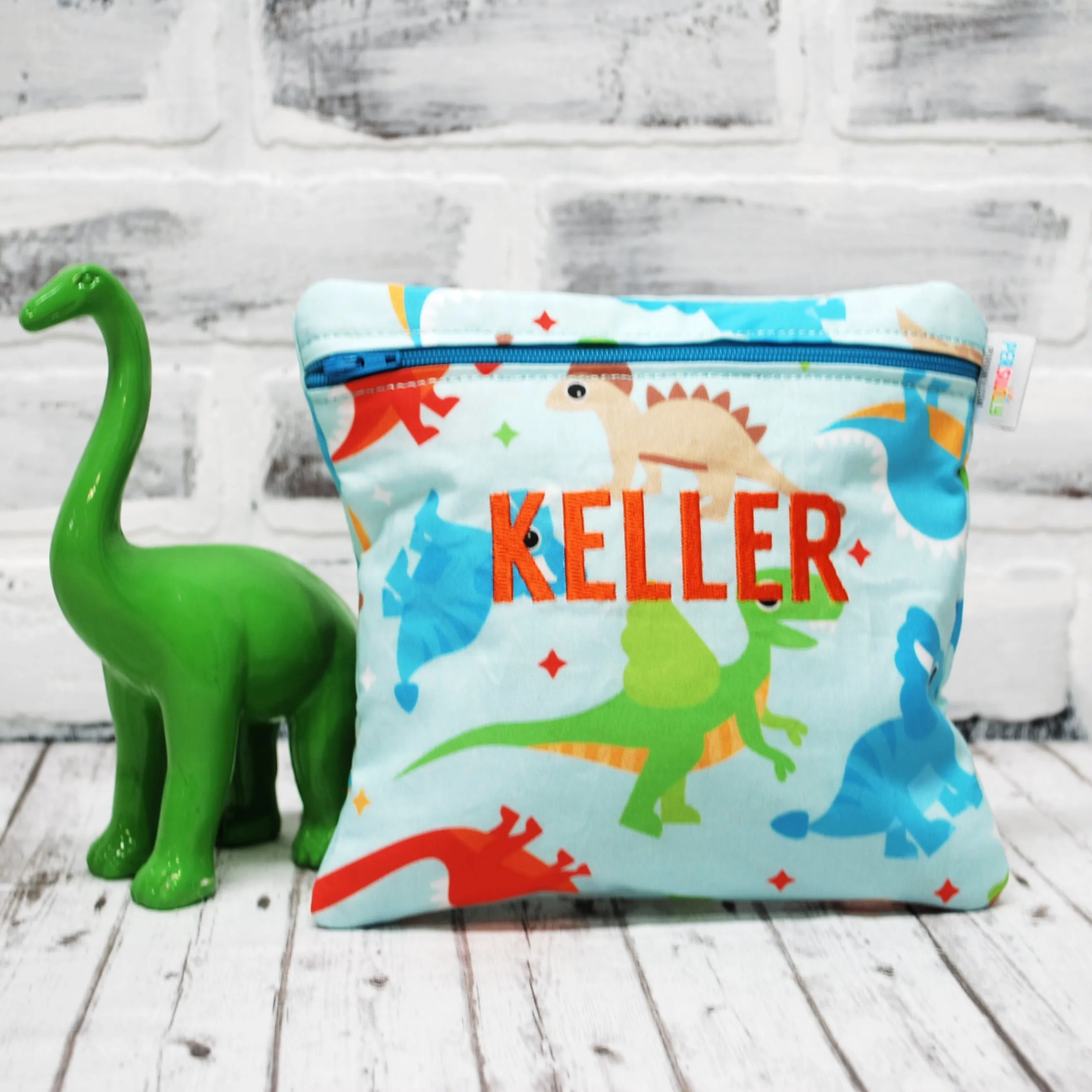 Cute Dinos Personalized Reusable Food Bag