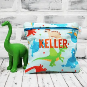 Cute Dinos Personalized Reusable Food Bag