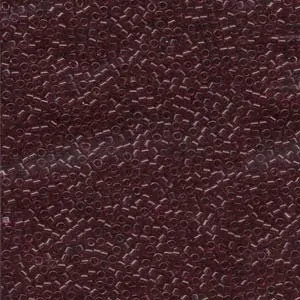 DB 1312, Dyed Transparent Burgundy Wine - Miyuki Delica Beads - Size 11 - 5 grams - Japanese Cylinder Seed Beads - Wholesale & Retail