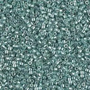DB 414, Galvanized Blue/Green Dyed,  Miyuki Delica Beads, Size 11, 5 grams - Seed Bead - Retail & Wholesale