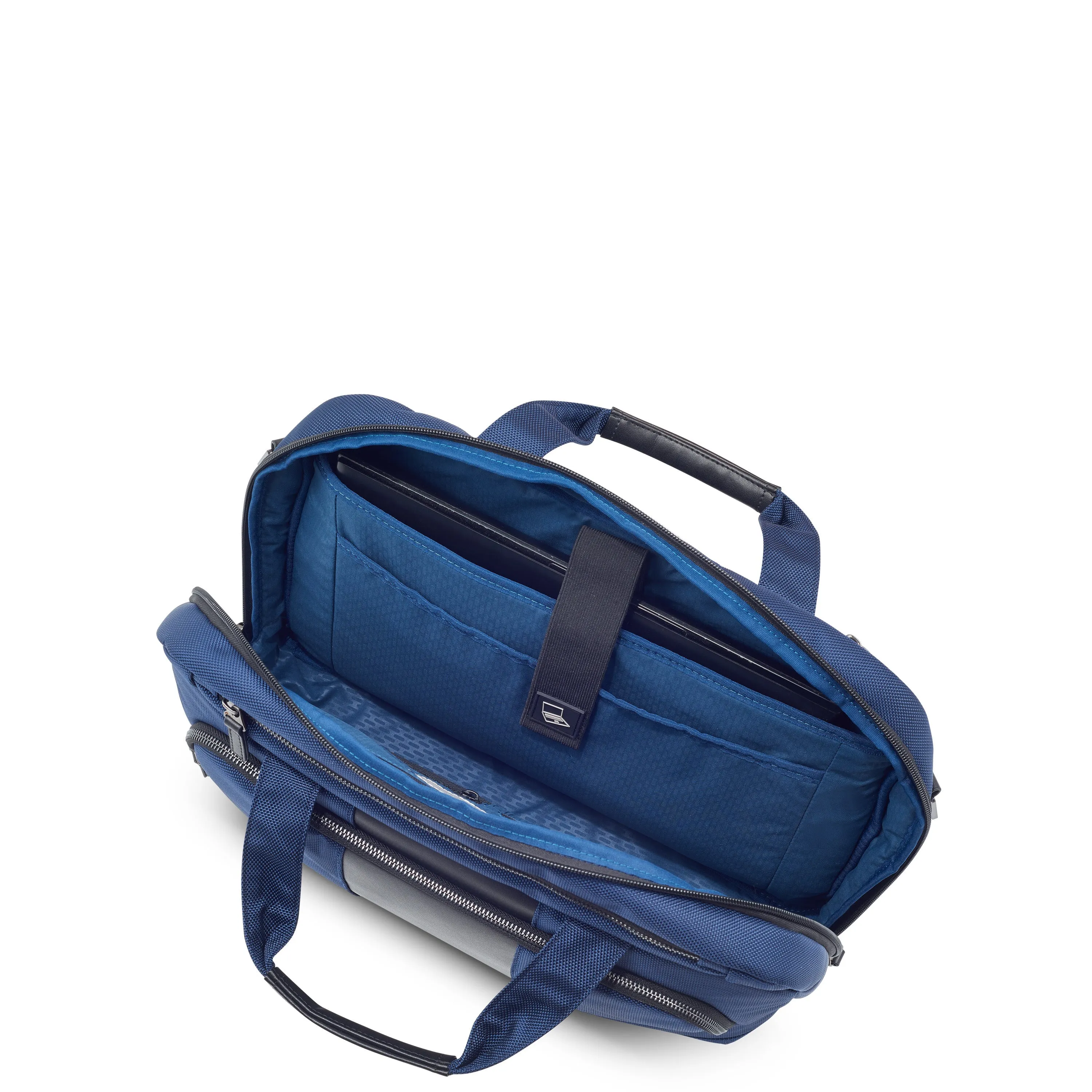 Delsey Wagram 1 Comparment Satchel Breifecase 15.6 inch Navy Blue - 00119916002