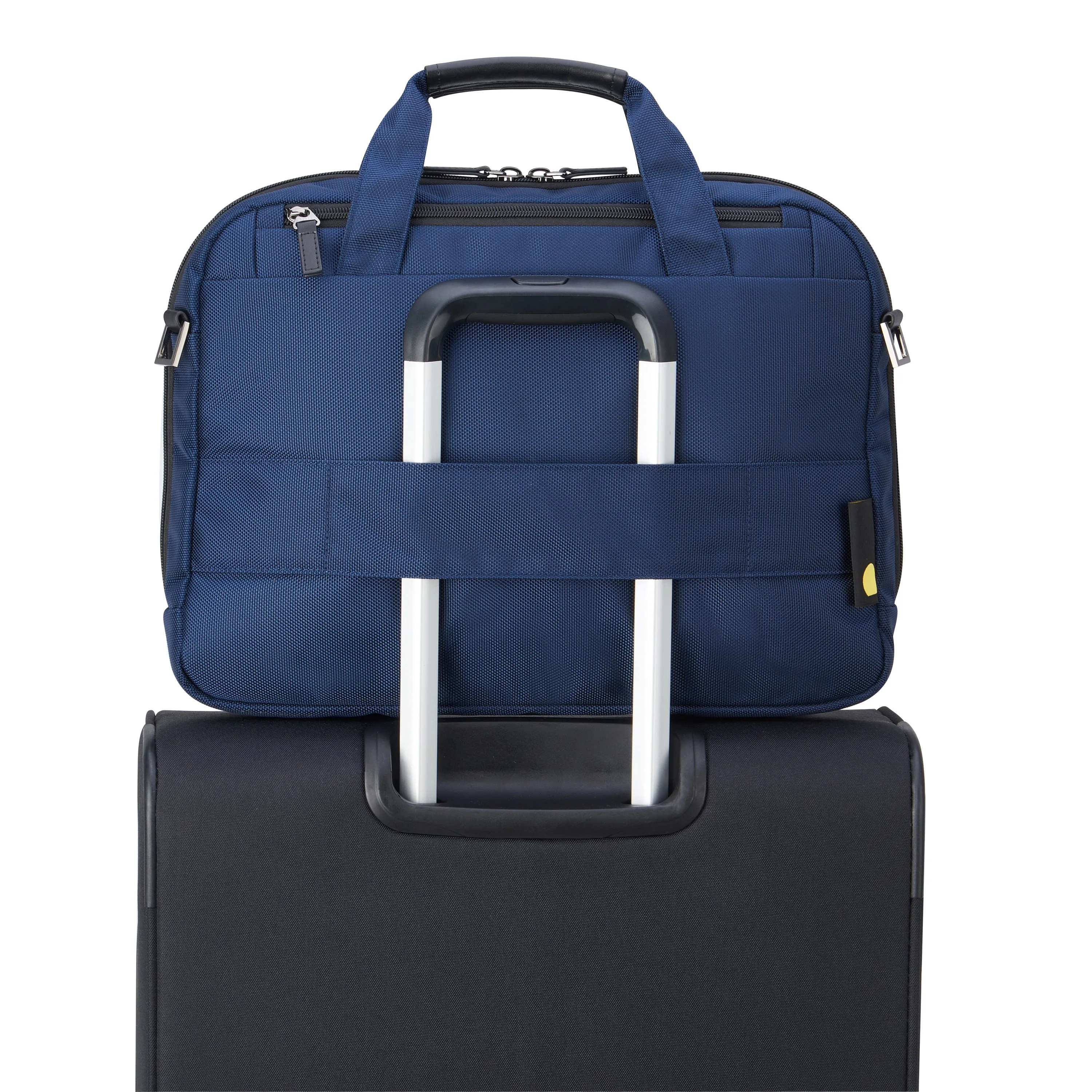 Delsey Wagram 1 Comparment Satchel Breifecase 15.6 inch Navy Blue - 00119916002