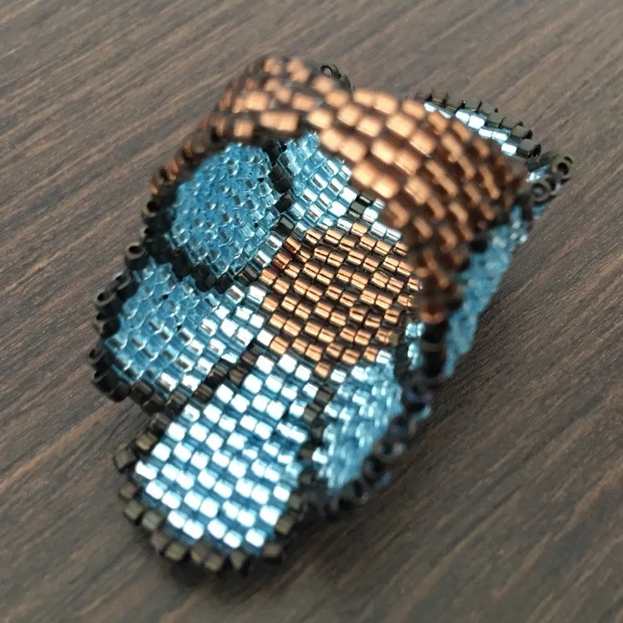 DIY Pattern - Bague Maxi Fleur Ciel