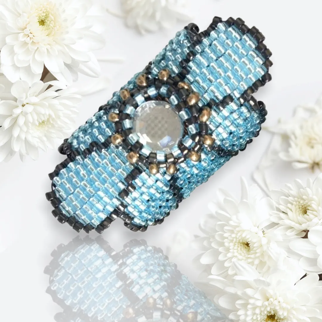 DIY Pattern - Bague Maxi Fleur Ciel