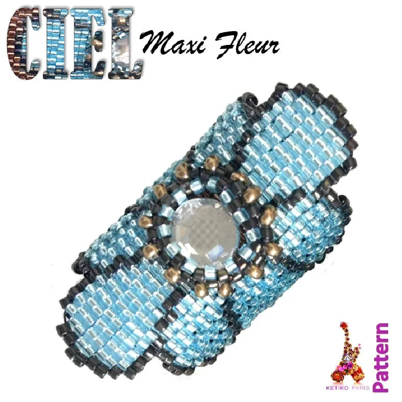 DIY Pattern - Bague Maxi Fleur Ciel