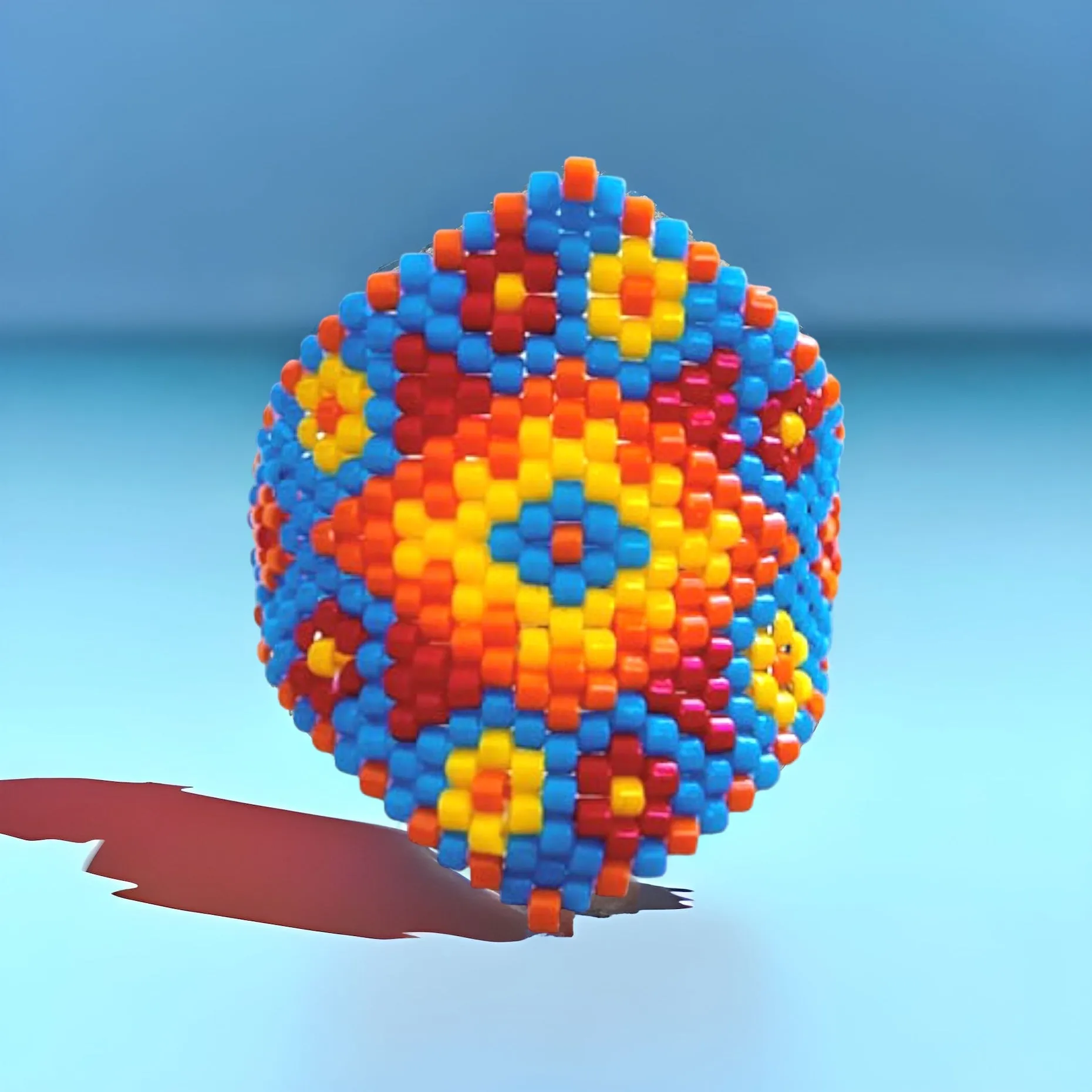 DIY Pattern - Bague UXMAL BLEUE
