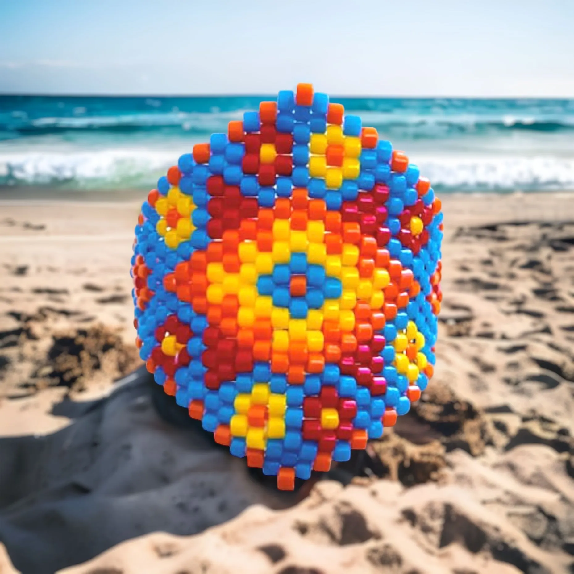 DIY Pattern - Bague UXMAL BLEUE