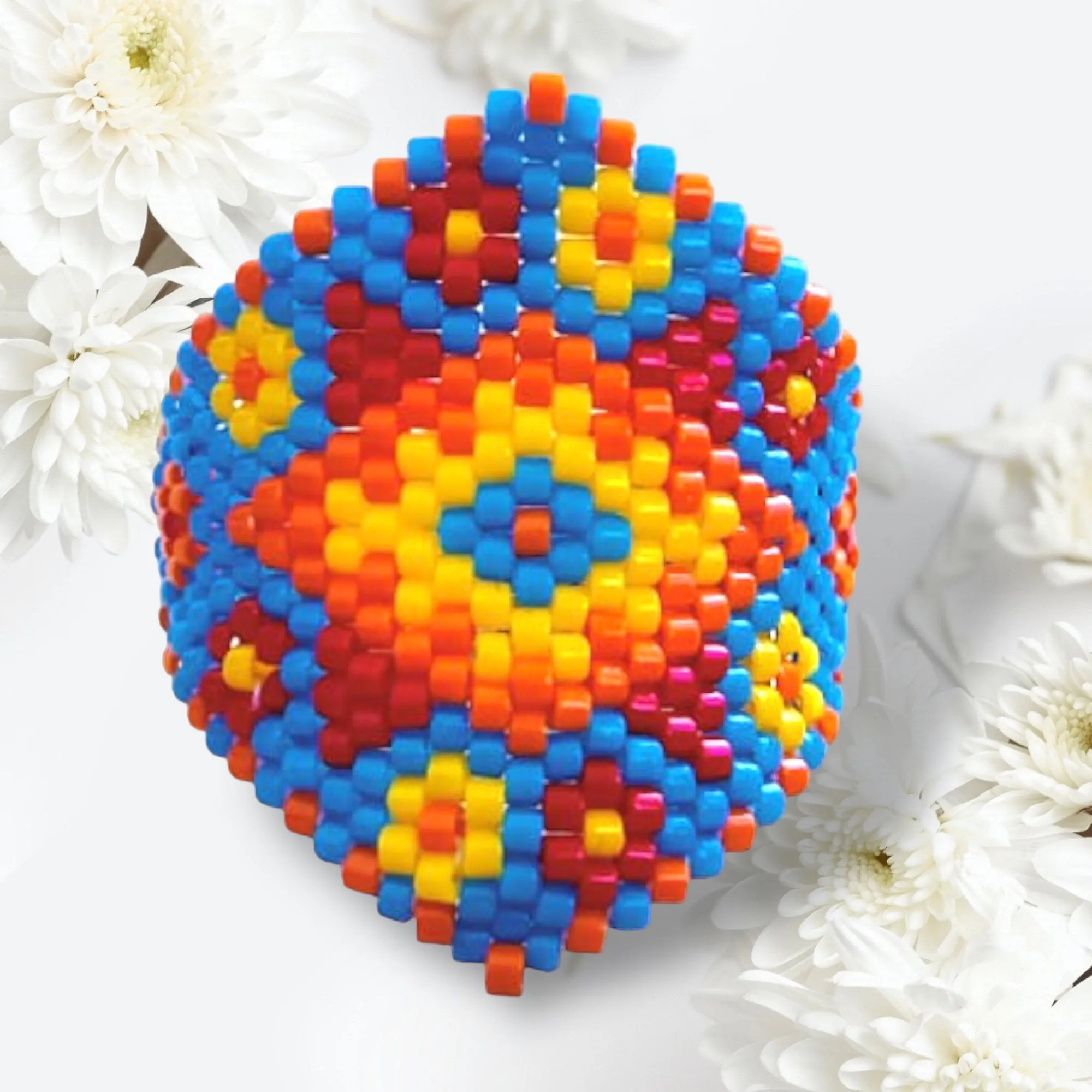 DIY Pattern - Bague UXMAL BLEUE
