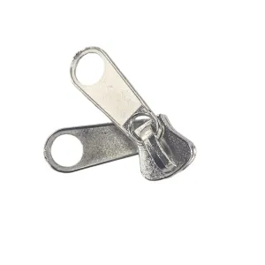 Double Sided Zipper Size 8 Silver