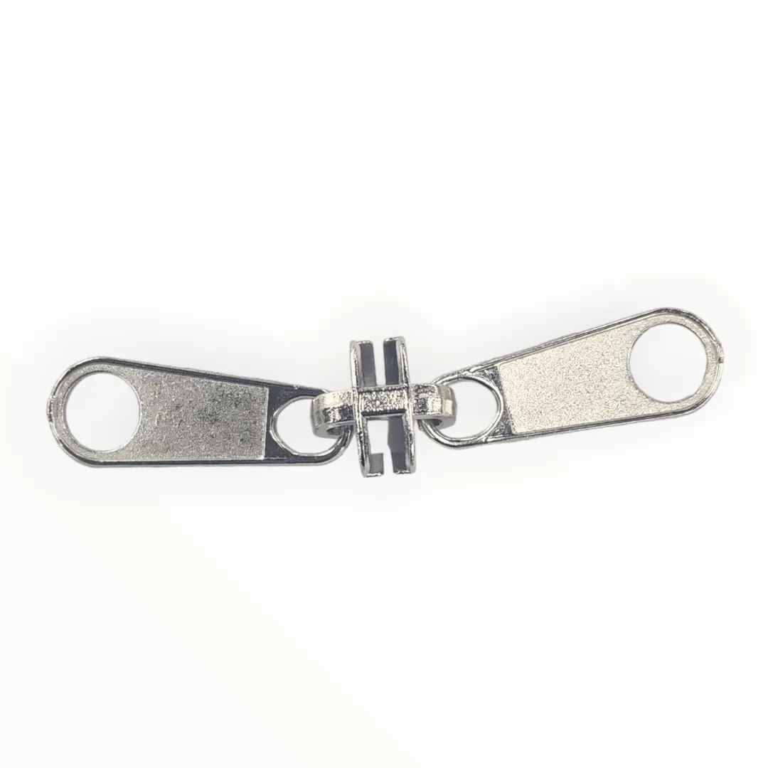 Double Sided Zipper Size 8 Silver