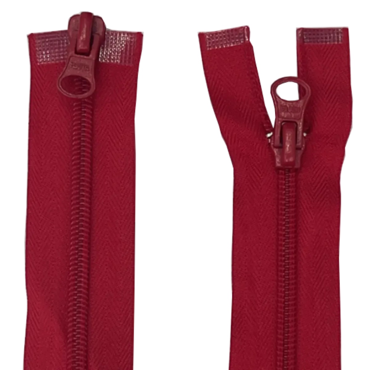 Double Slider Nylon/Plastic 2 Way Zip - With Metal Sliders 17" (43cm)