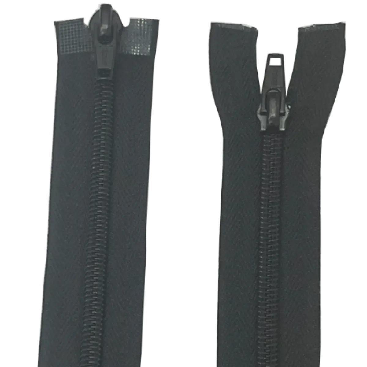 Double Slider Nylon/Plastic 2 Way Zip - With Metal Sliders 17" (43cm)
