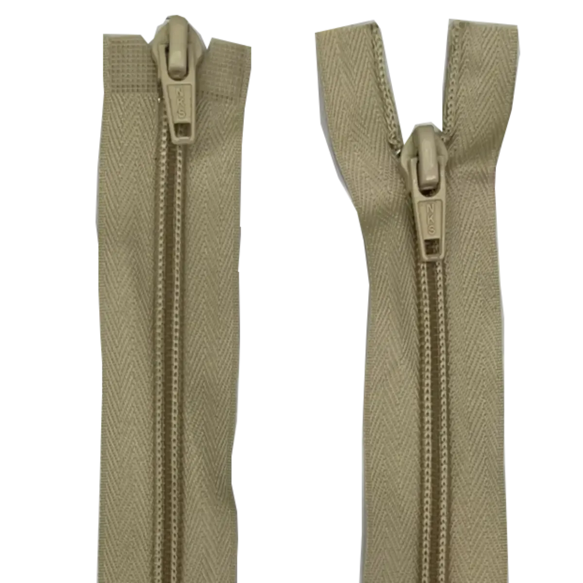Double Slider Nylon/Plastic 2 Way Zip - With Metal Sliders 27" (68cm)
