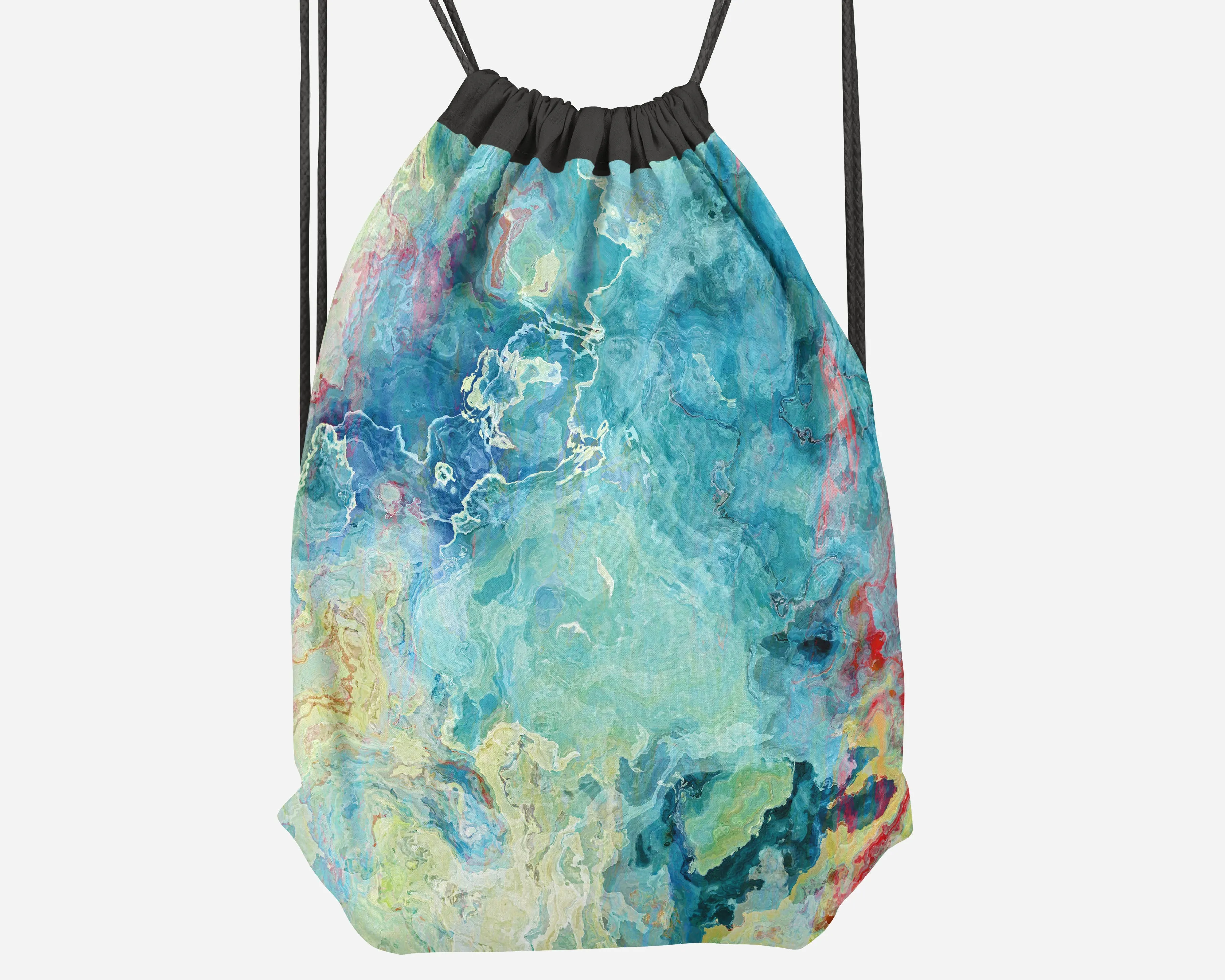 Drawstring Sling Bag, Cucumber
