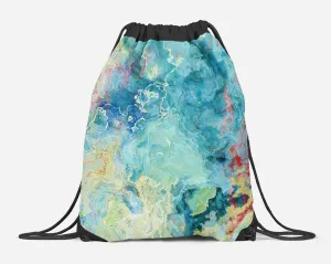Drawstring Sling Bag, Cucumber
