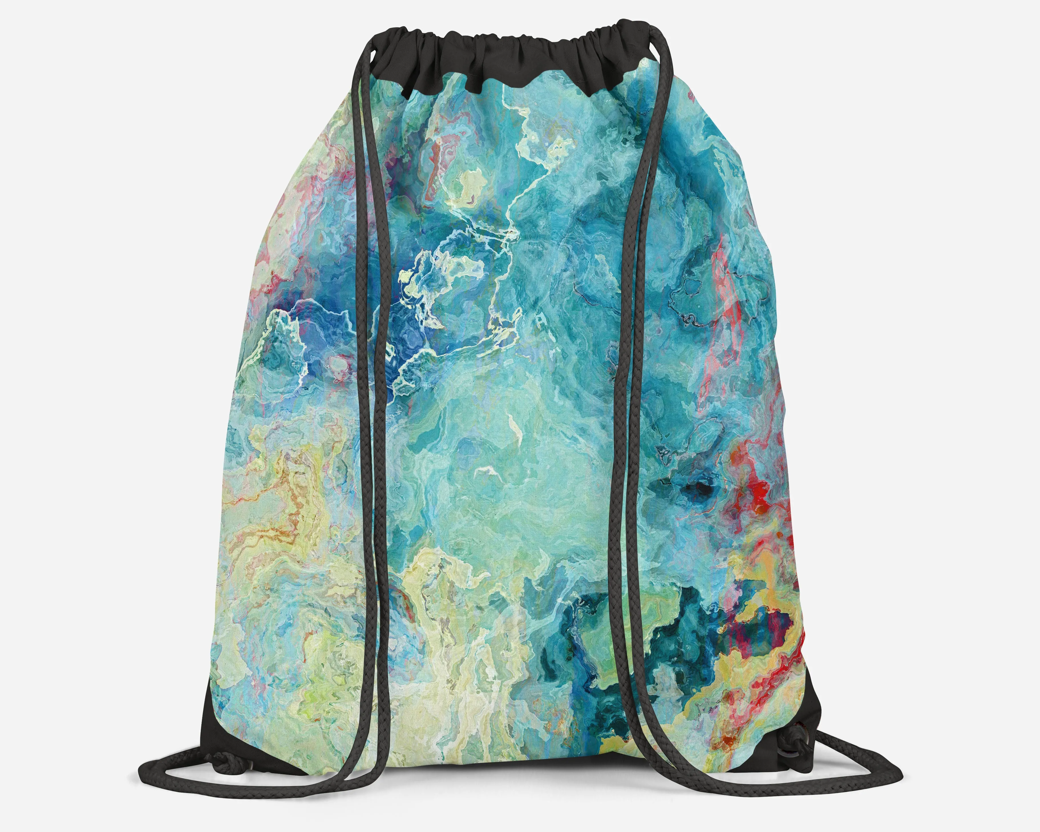 Drawstring Sling Bag, Cucumber