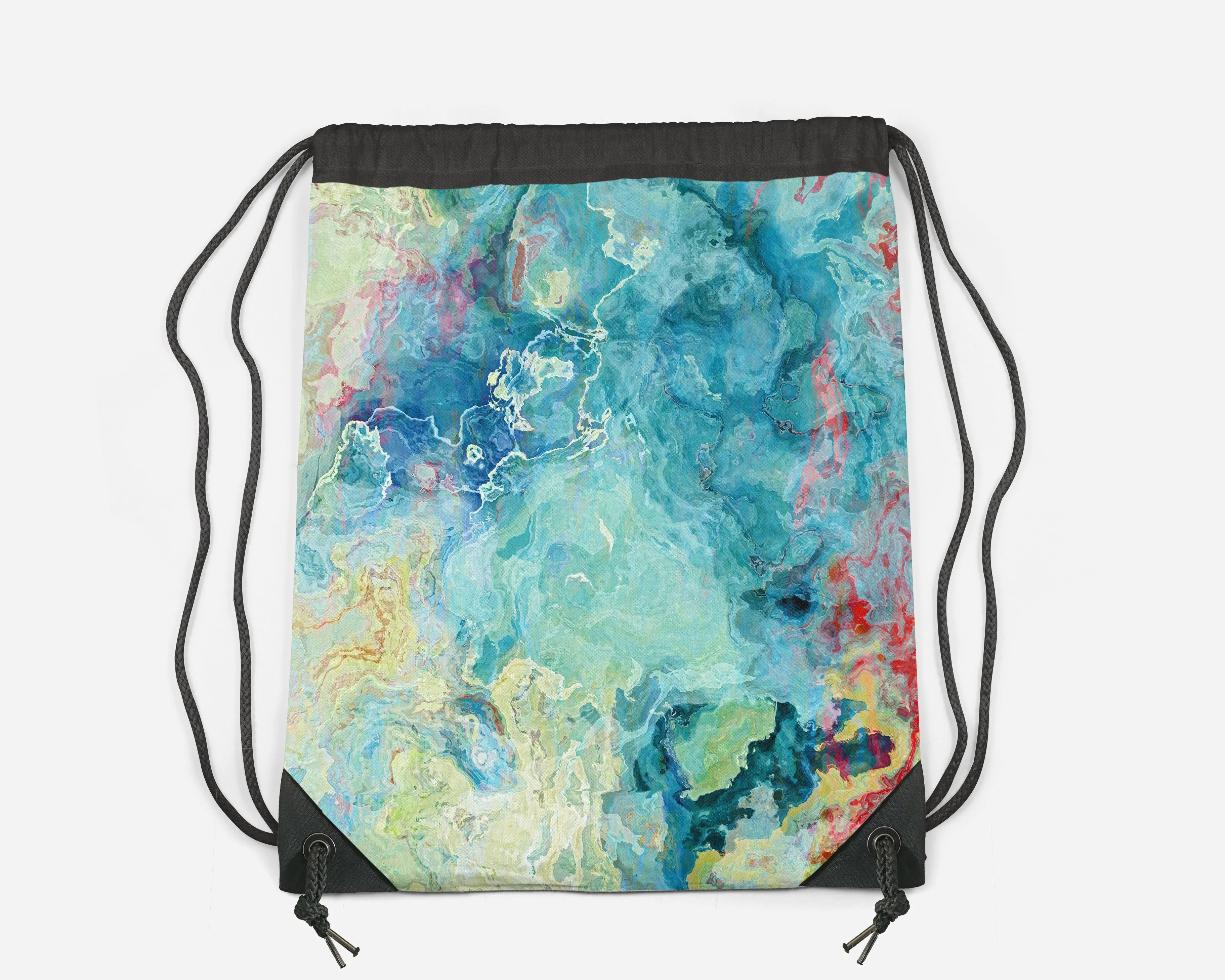 Drawstring Sling Bag, Cucumber