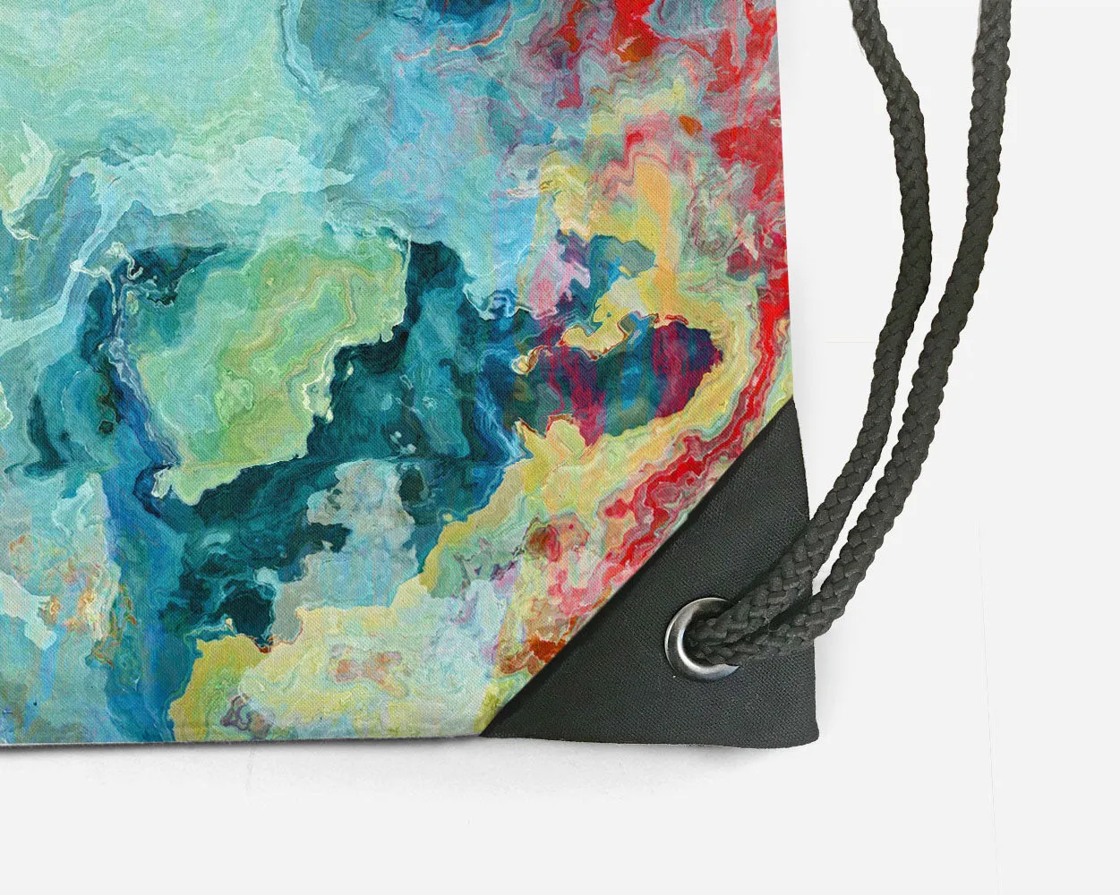 Drawstring Sling Bag, Cucumber