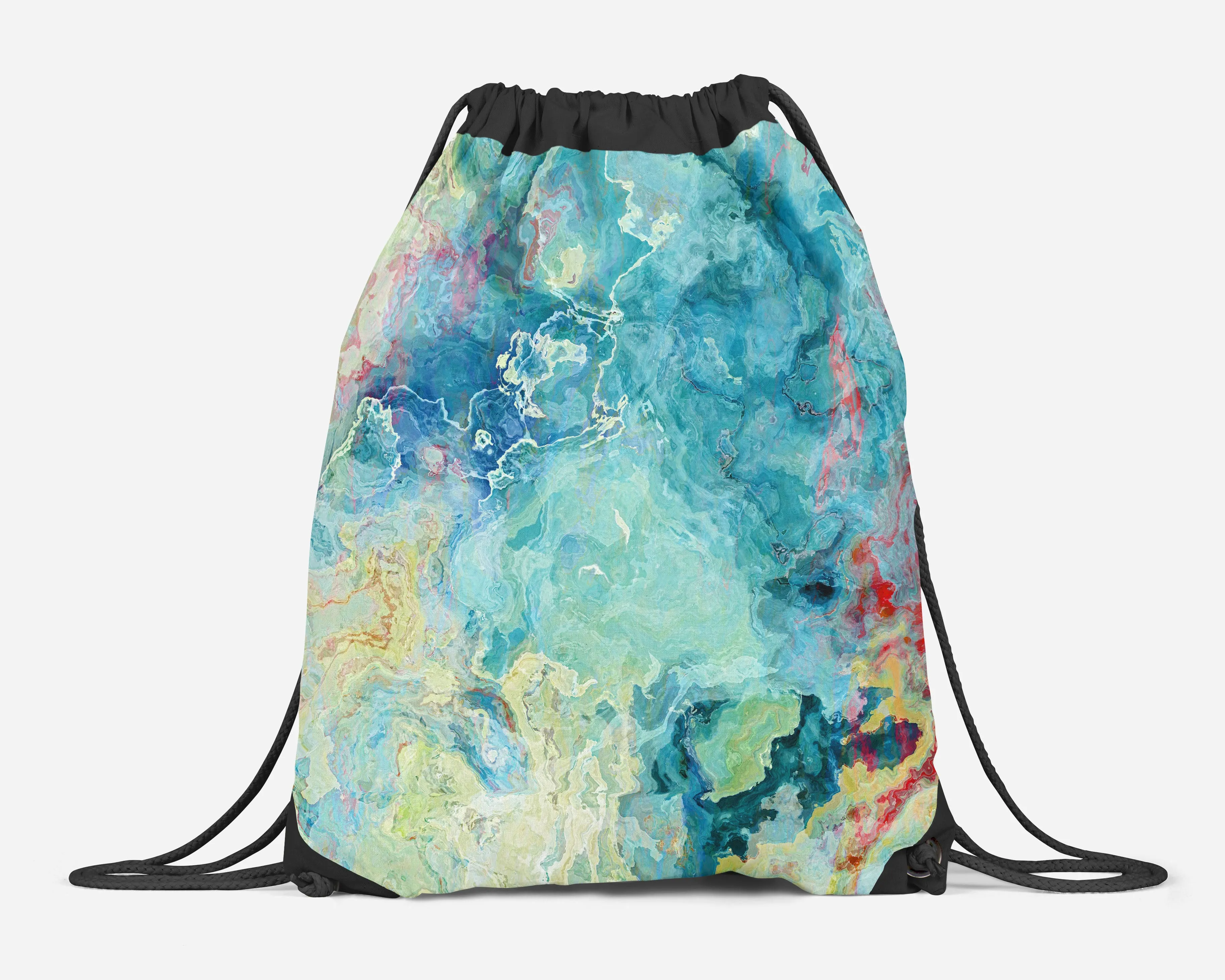 Drawstring Sling Bag, Cucumber