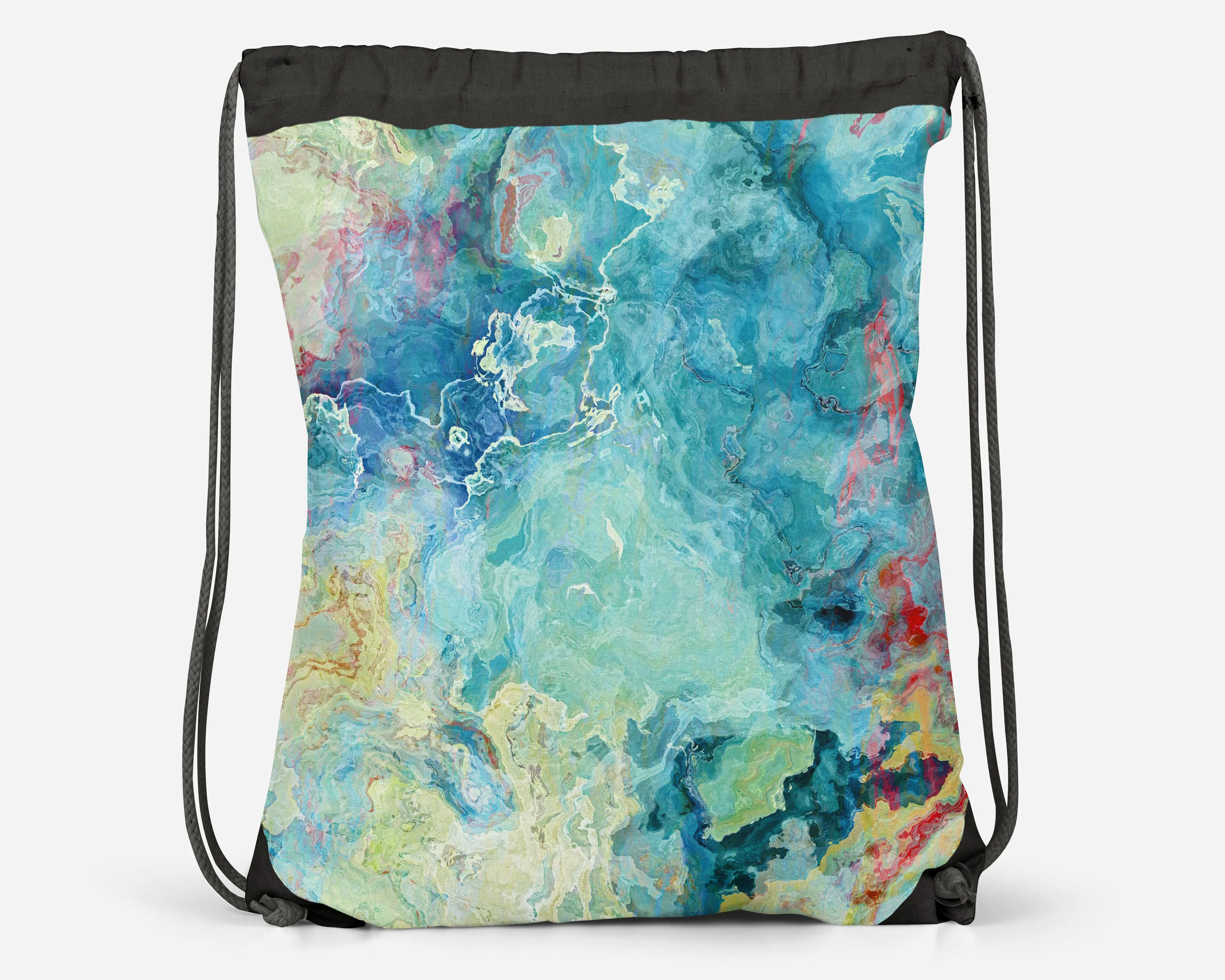 Drawstring Sling Bag, Cucumber