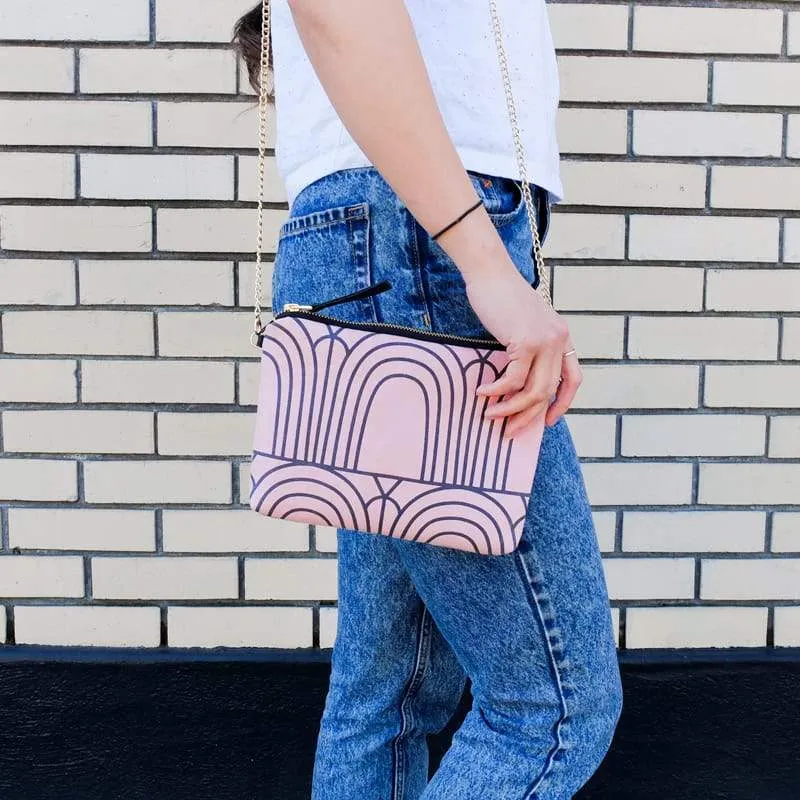 Dulce Clutch & Strap Bag - Arches Dusty Rose