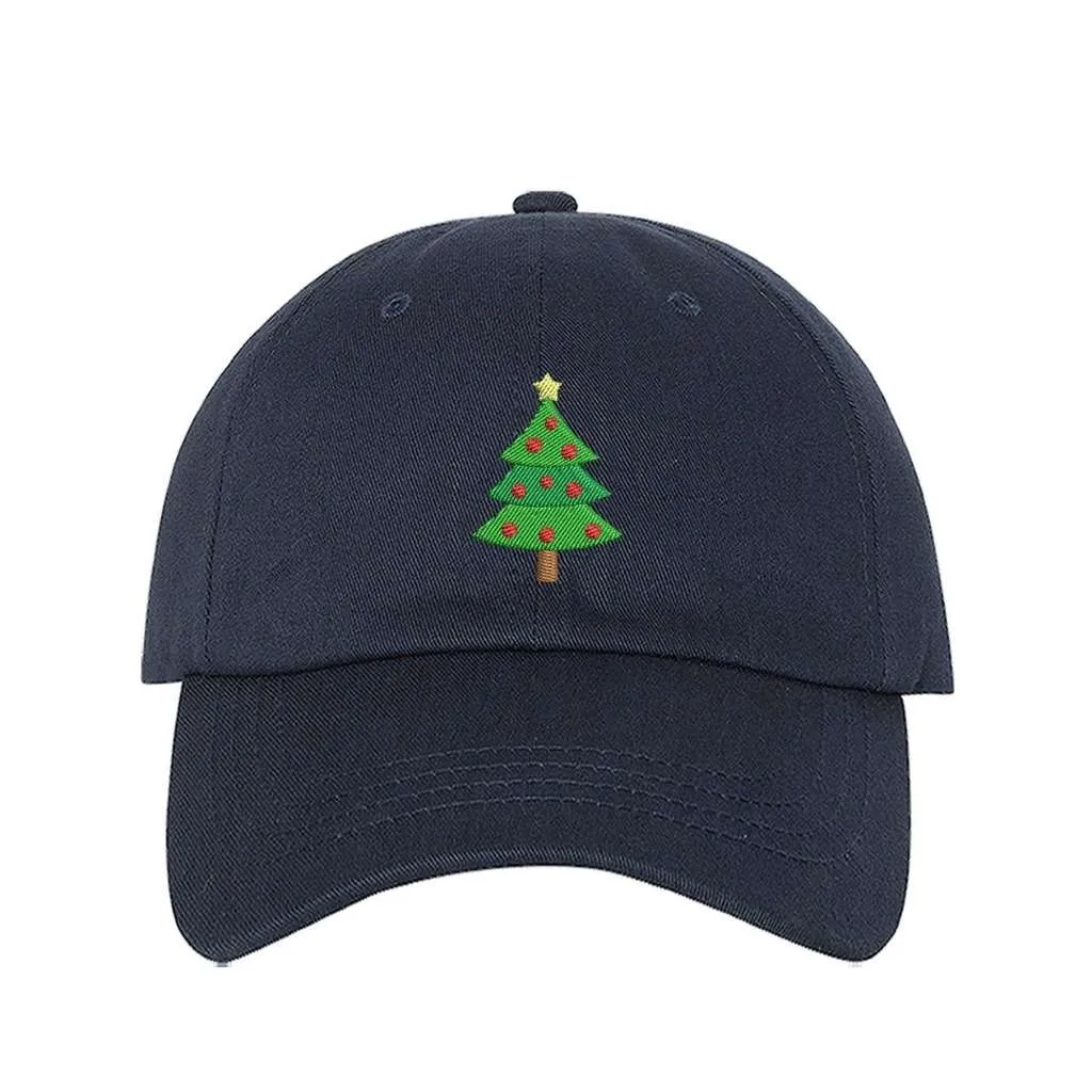 Embroidered Christmas Tree Baseball Cap – Festive Hat for Holiday Style