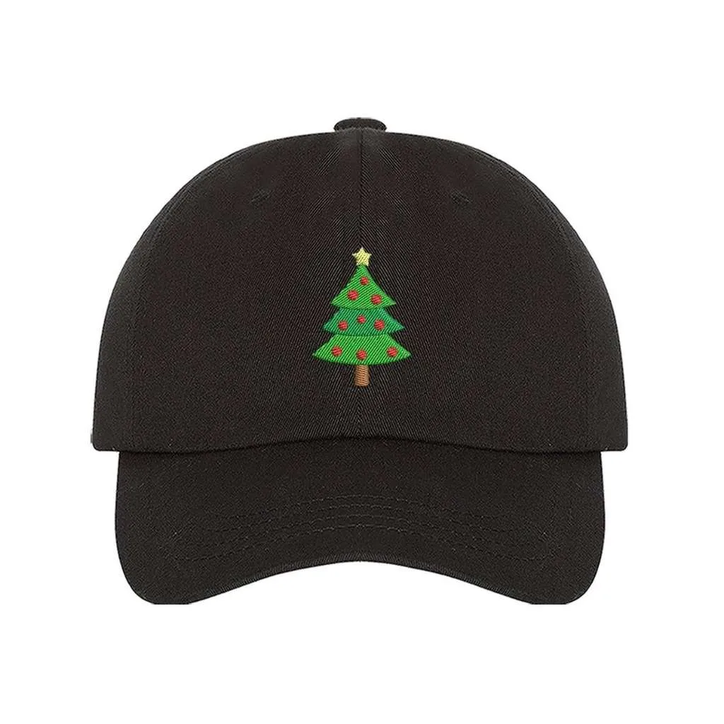 Embroidered Christmas Tree Baseball Cap – Festive Hat for Holiday Style