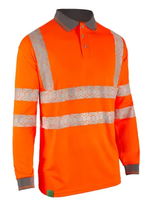 ENVIROWEAR HI-VIS POLO SHIRT LONG SLEEVE
