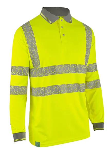 ENVIROWEAR HI-VIS POLO SHIRT LONG SLEEVE