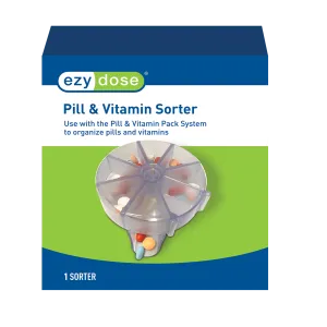 Ezy Dose® Pill Suite Pill & Vitamin Sorter, Use with Pill Suite Pouches