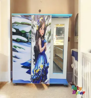 Fairy Design Kids Wooden Cupboard with Mirror 5ft x 4ft
