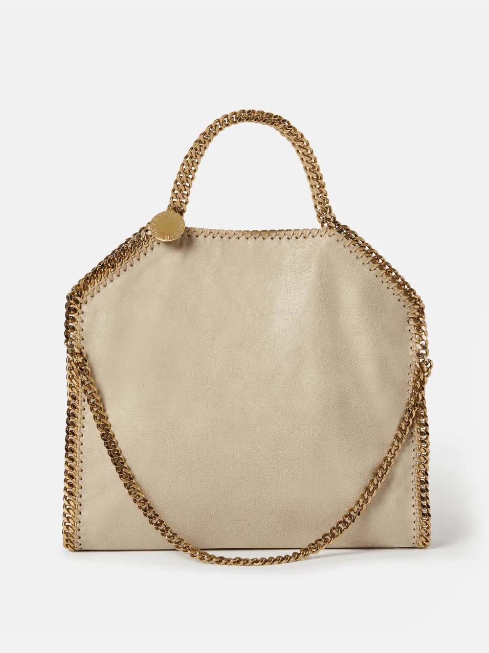Falabella Fold-Over Cream Tote Bag