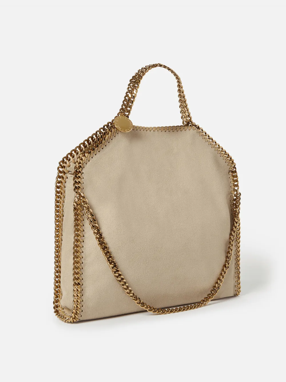 Falabella Fold-Over Cream Tote Bag