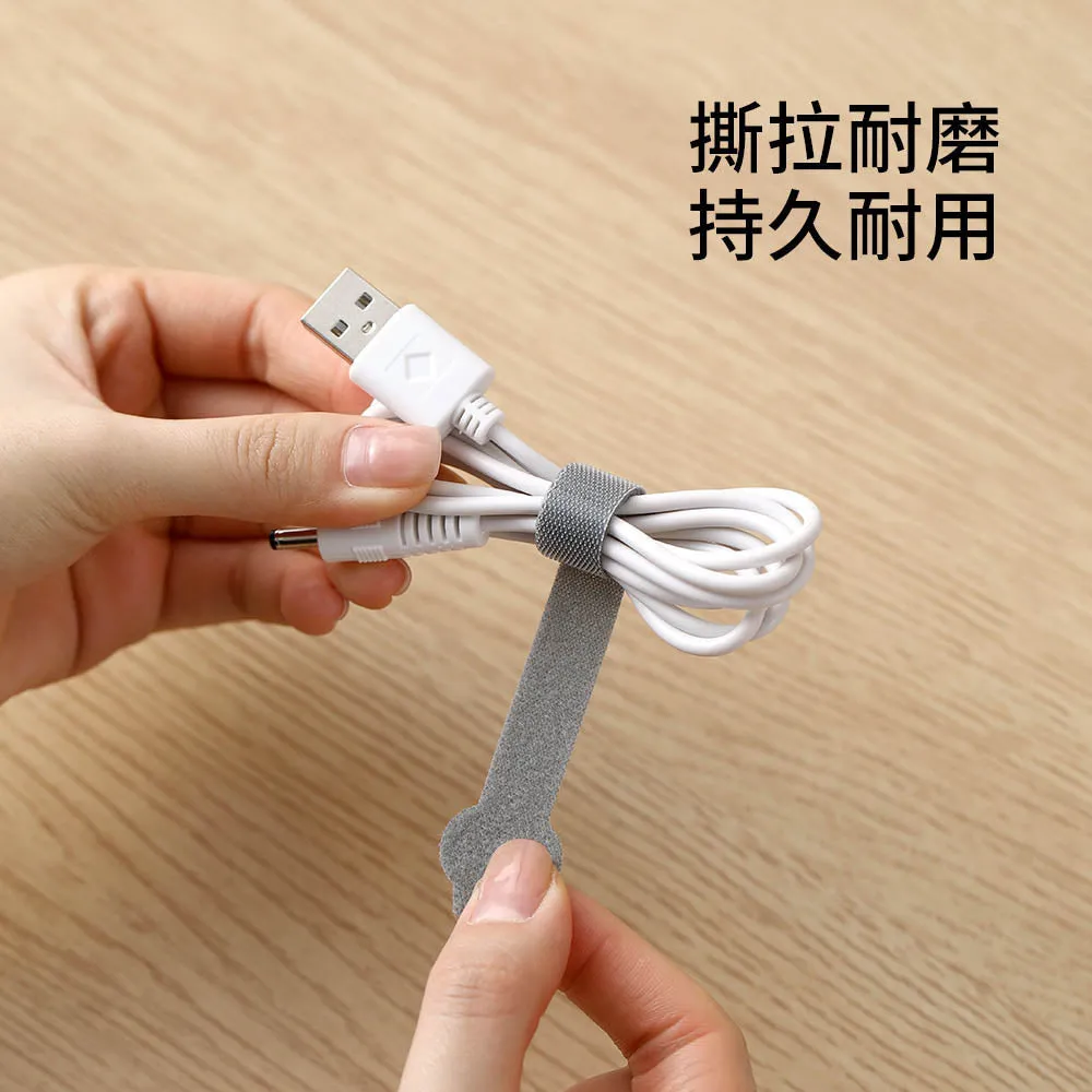 FaSoLa Cartoon Cable Organizer Clips - White Panda, 10 Pieces