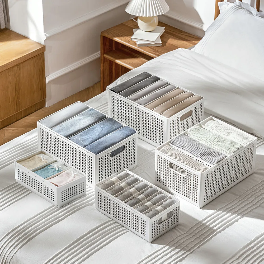 FaSoLa Foldable Storage Basket - White, Medium