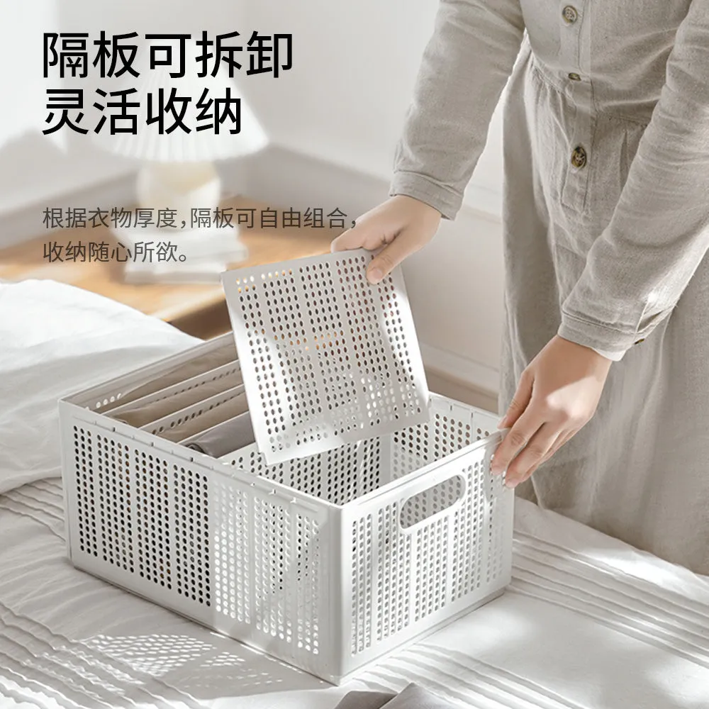 FaSoLa Foldable Storage Basket - White, Medium