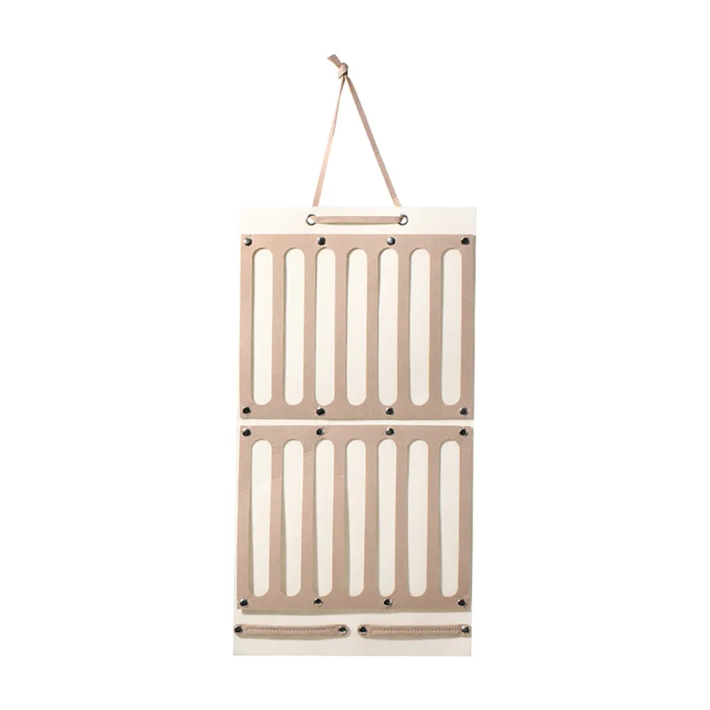 FaSoLa Hair Accessories Storage Hanging Bag - Large, Coffee Color