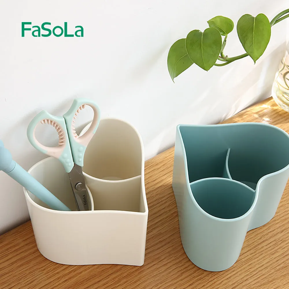 FaSoLa Heart-Shaped Pen Holder - Off-White