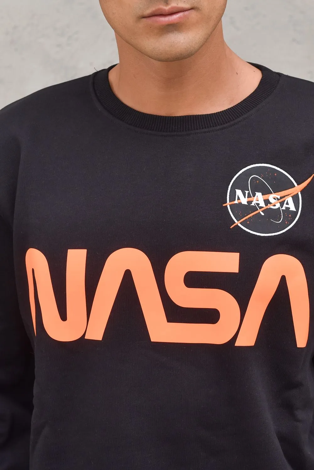 Felpa Nasa Reflective Sweater - Black