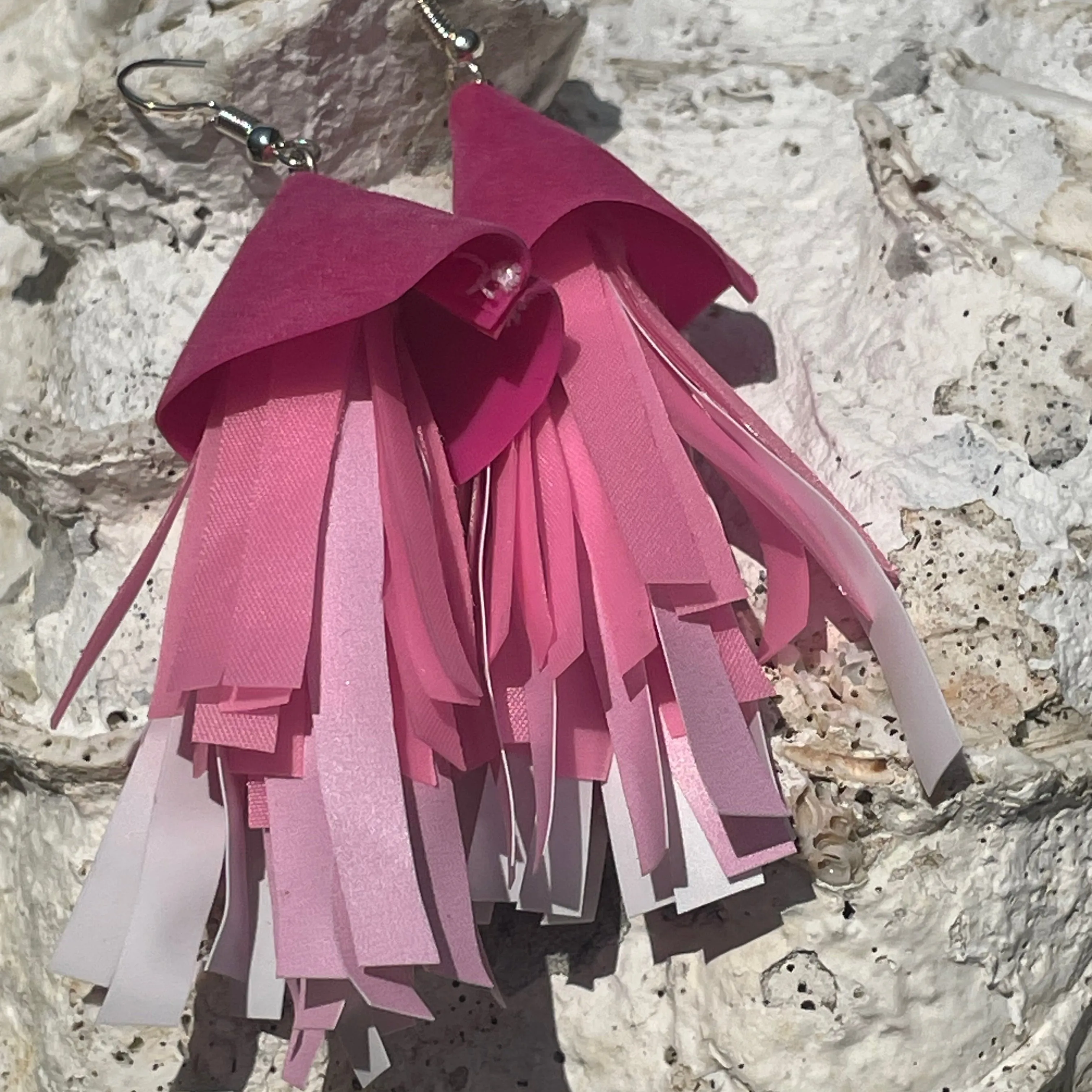 Fish Earrings from recycled plastic - variety of colours