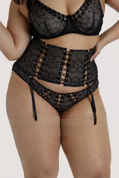 Florence Lattice Waspie - Black -