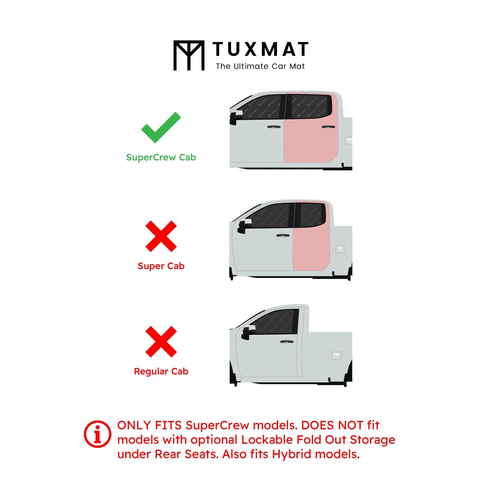 Ford F150 SuperCrew without Rear Seat Fold Out Storage